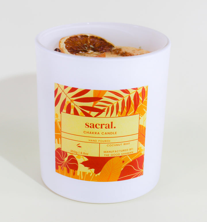 Sacral Chakra Luxe Natural Coconut Wax Scented Candle