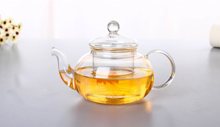 High quality Heat Resistant Glass Tea Pot & Glass Set