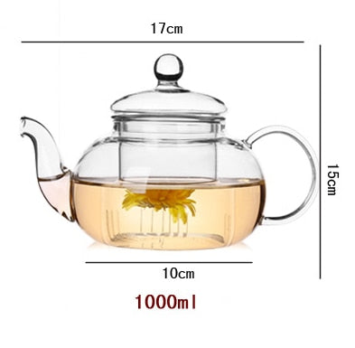 High quality Heat Resistant Glass Tea Pot & Glass Set