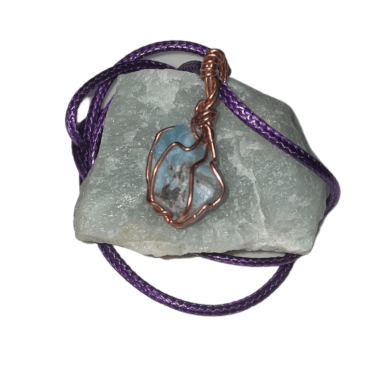 Larimar Pendant - Copper