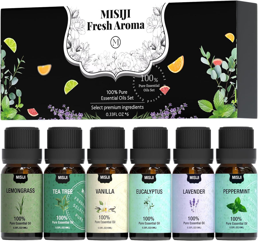 Essential Oils Set Top 6 for Aromatherapy