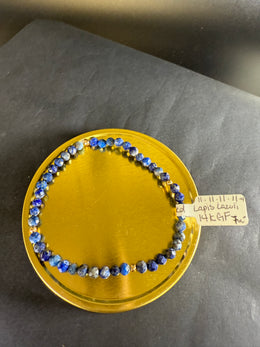 4mm Lapis Lazuli Bracelet 14KGF