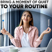 528 Hz Solfeggio Tuning Fork Set – 6.77 inch Aluminum Alloy Harmony Tuning Fork with Reflex Hammer, Cleaning Cloth & Carry Bag for Meditation, Relaxation, Vibrational Sounds & Music Instrument Tuning