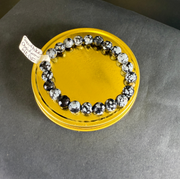 Snowflake Obsidian Faceted Bracelet