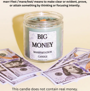 Big Money Coconut Wax Manifestation Candle