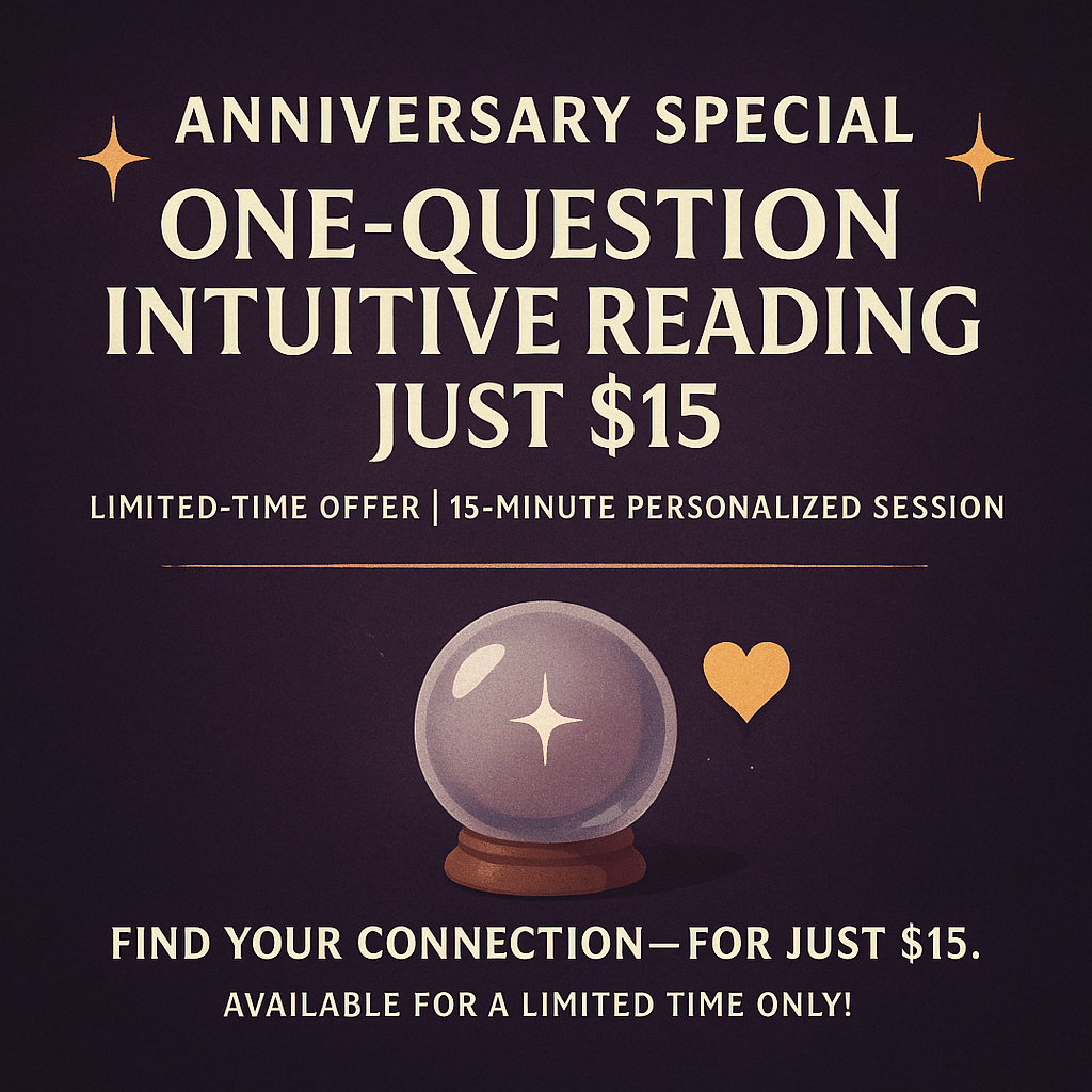 One Question Intuitive Reading with Sharmeen (Anniversary Special)