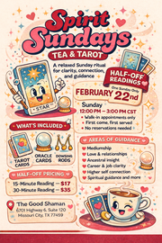 Spirit Sundays: Tea & Tarot with Alayja Sims