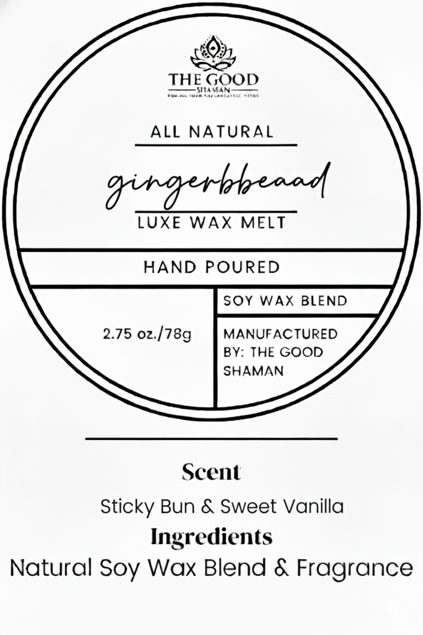 Gingerbread - Luxe Hand Poured Natural Coconut Wax Melts