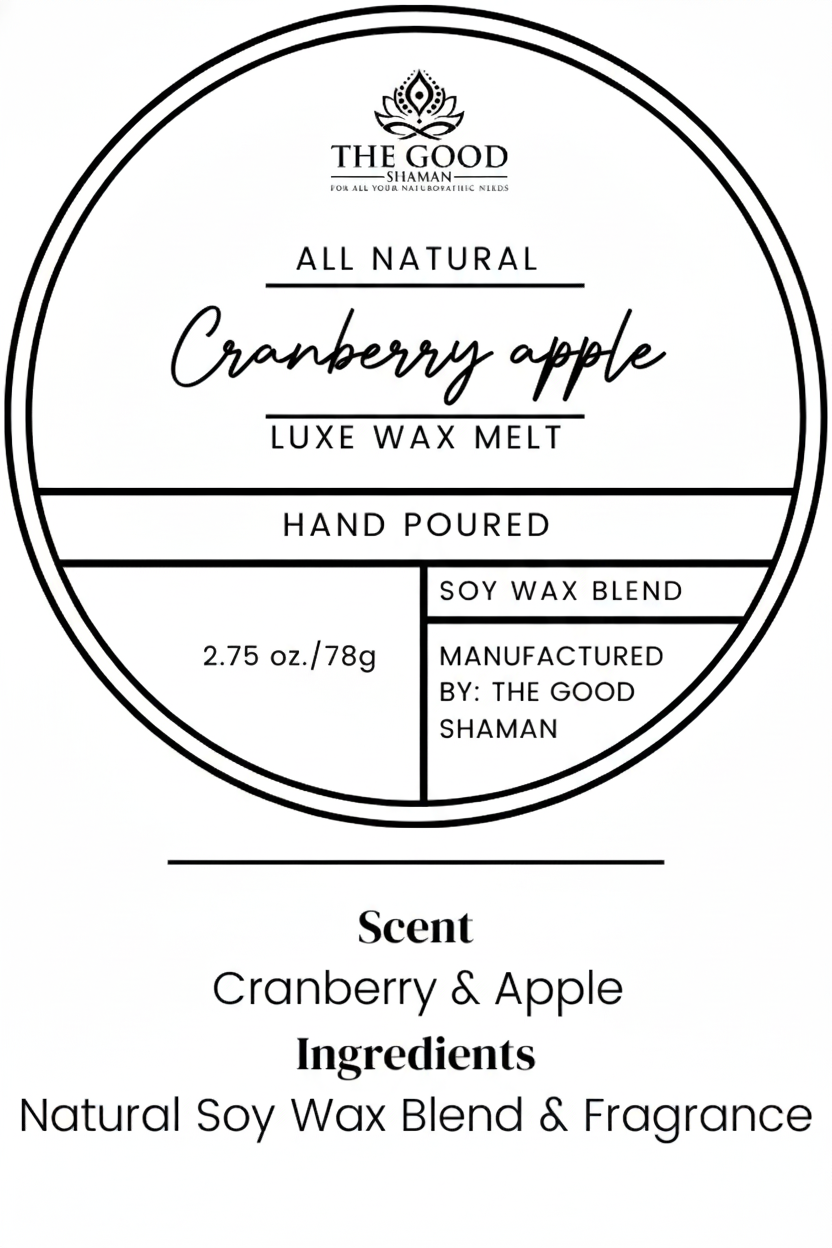 Cranberry Apple – Luxe Hand-Poured Natural Soy Wax Melts