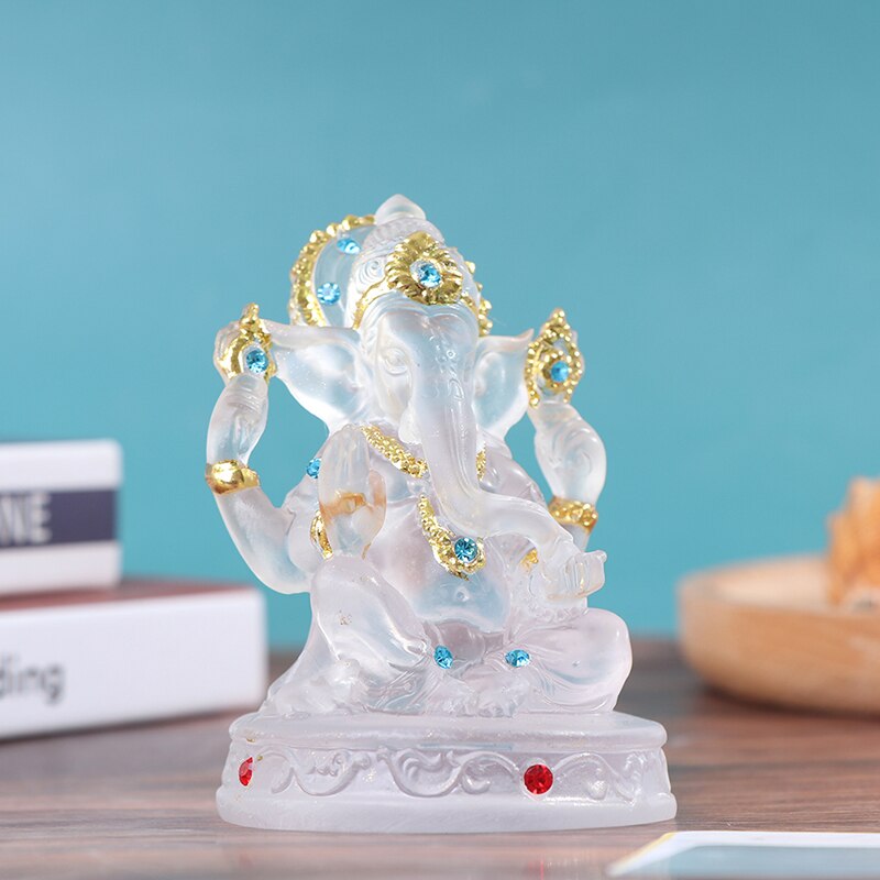 Ganesh Hindu Elephant God of Success Transparent Figurine