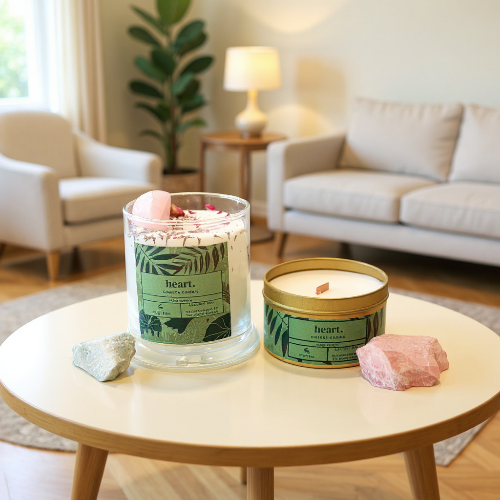 Heart Chakra Luxe Natural Coconut Wax Scented Candle
