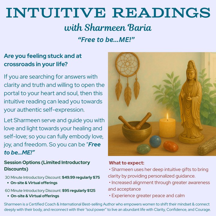 Intuitive Readings with Sharmeen Baria (Limited Introductory Rates)