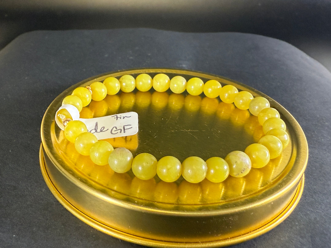 Jade Crystal Bracelets - 14k GF Spacers