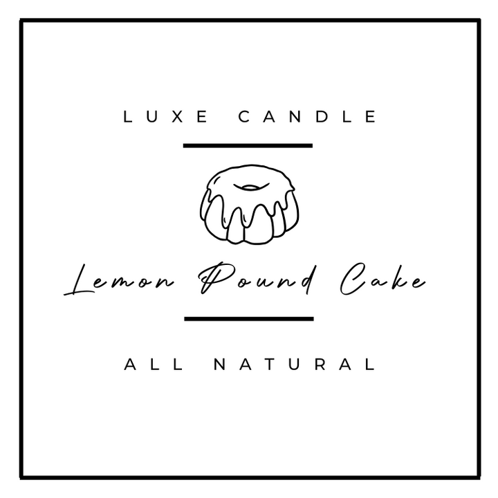 Lemon Pound Cake - Luxe Hand-Poured Natural Coconut Wax Candle