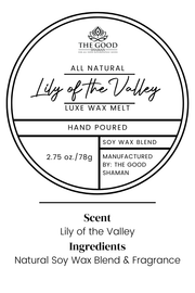 Lily of the Valley – Luxe Hand-Poured Natural Soy Wax Melts