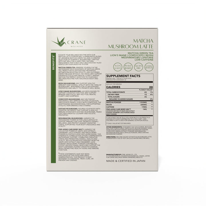 Matcha Mushroom Latte