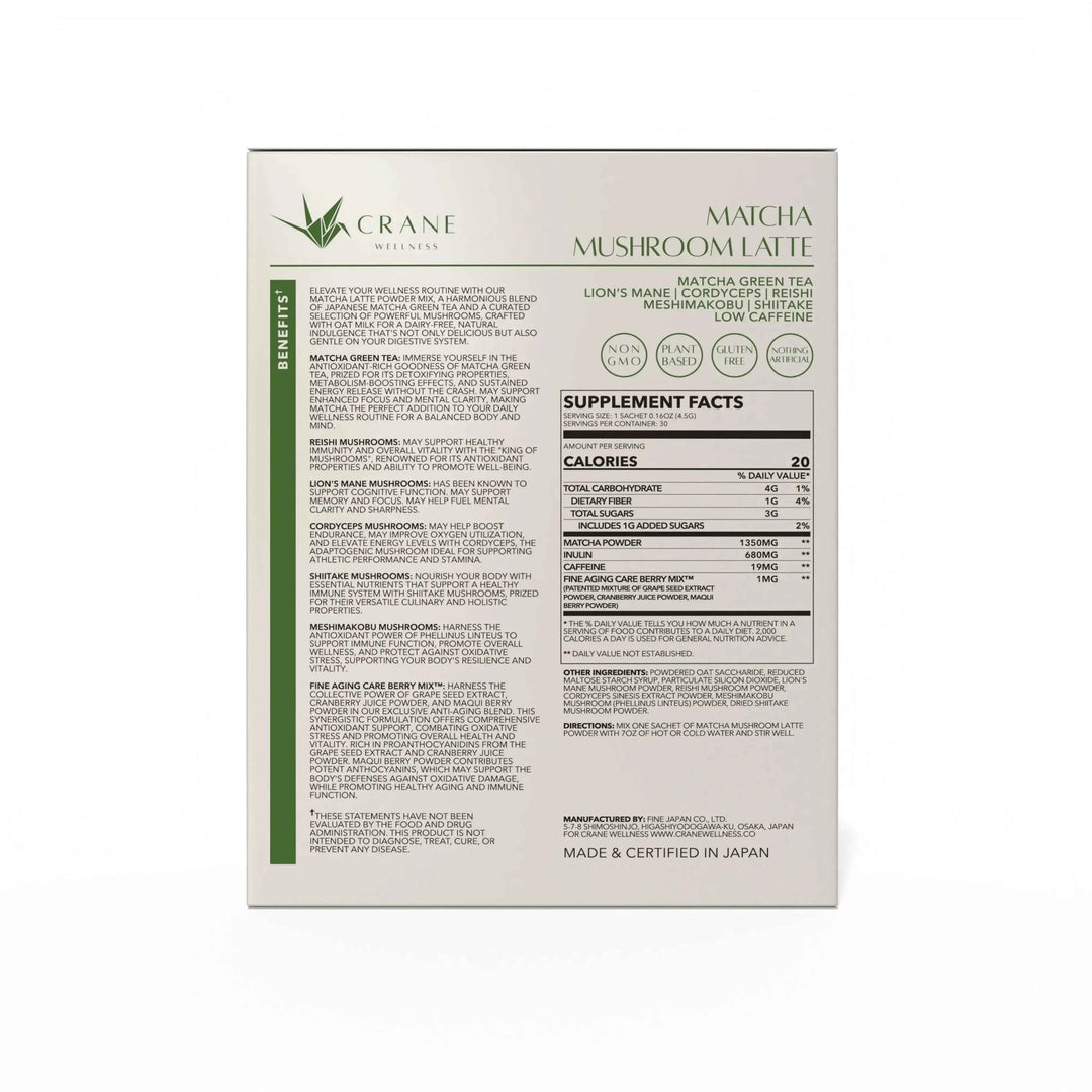 Matcha Mushroom Latte