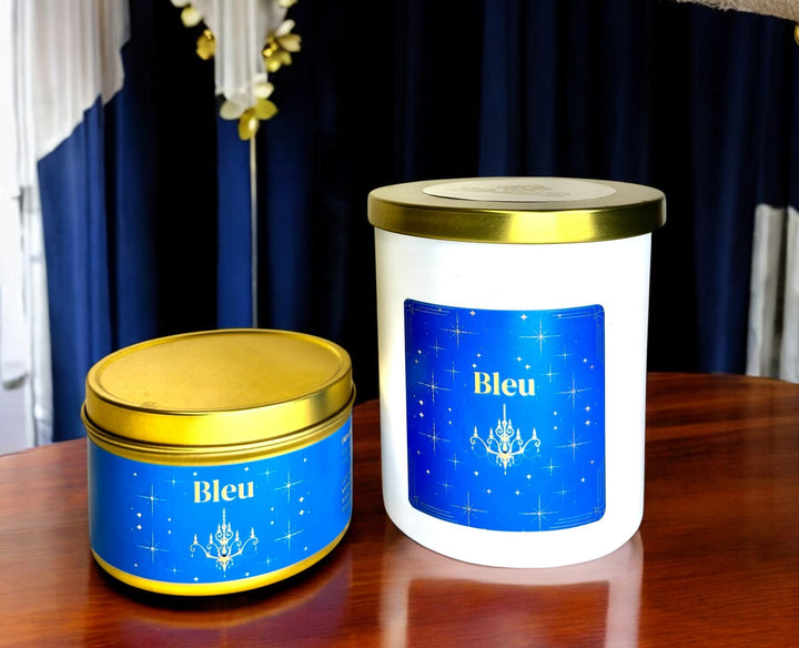 "Bleu" - Luxe Hand-Poured Natural Coconut Wax Candle