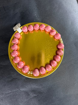 Rhodonite 14KGF Crystal Bracelet