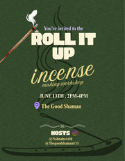 Incense, Cone, & Palo Pop Rolling Class - 6/13/26