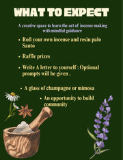Incense, Cone, & Palo Pop Rolling Class - 6/13/26
