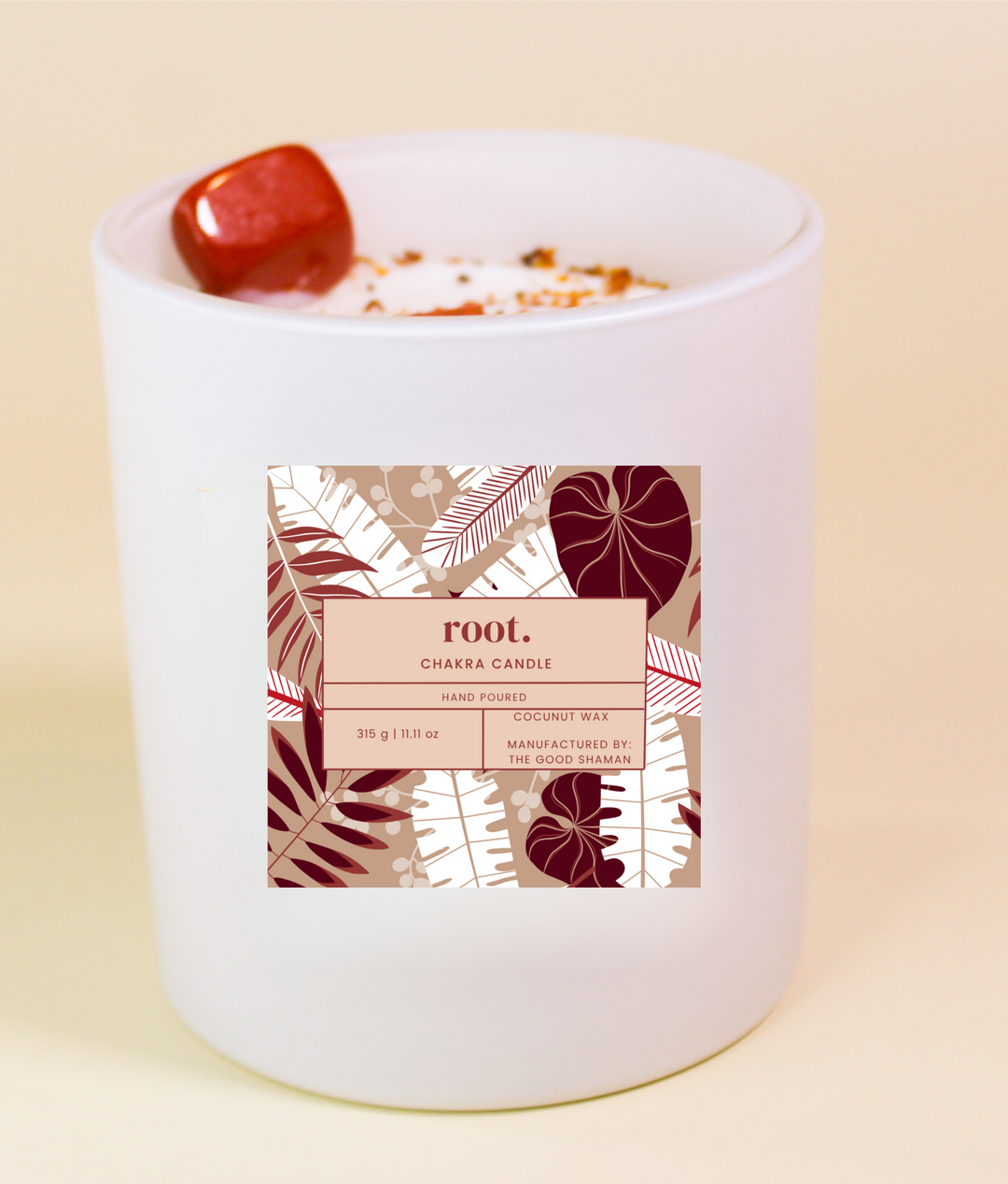Root Chakra Luxe Natural Coconut Wax Scented Candle