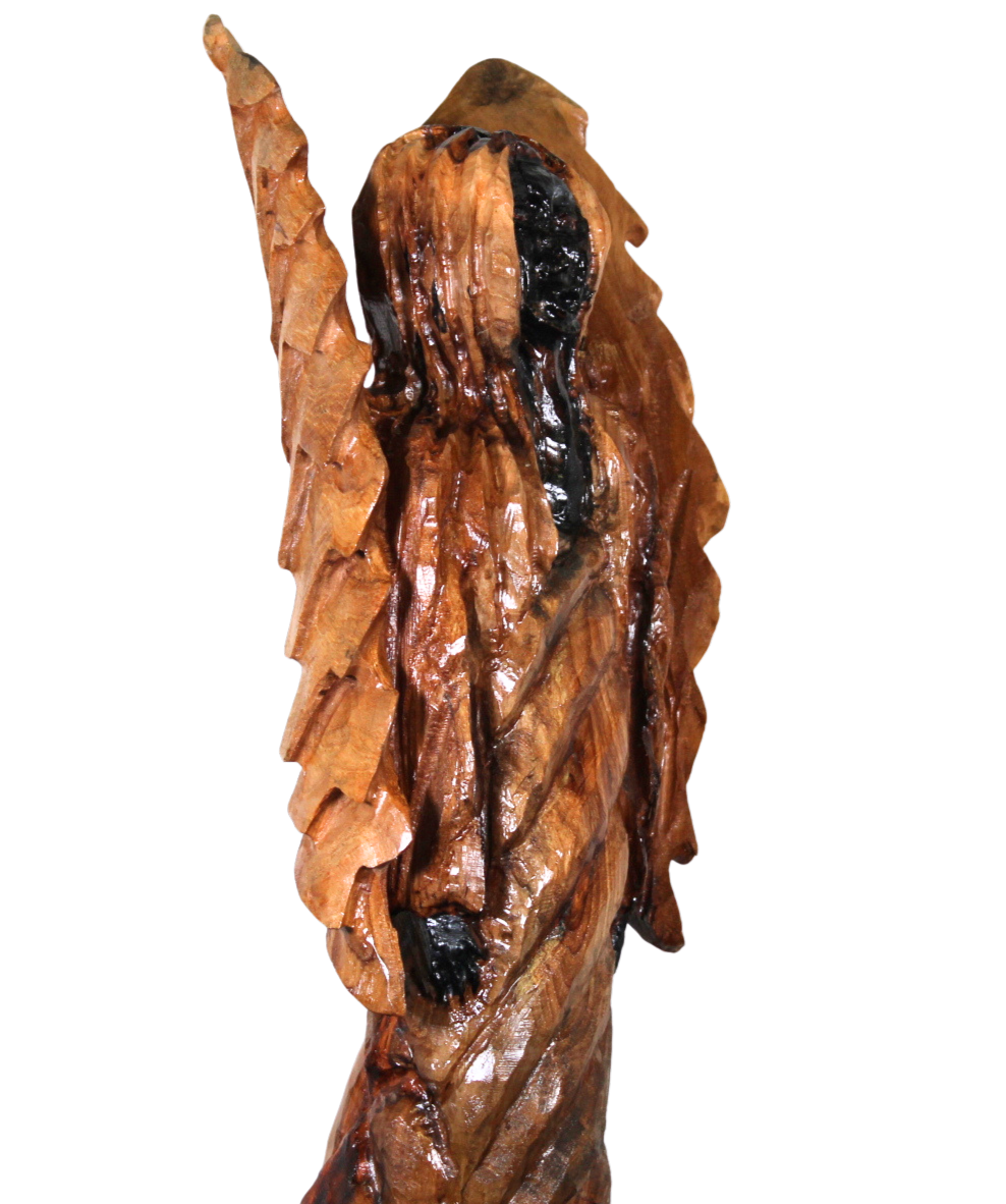 "Angel of Sacred Wisdom" Reclaimed Wood Sculpture