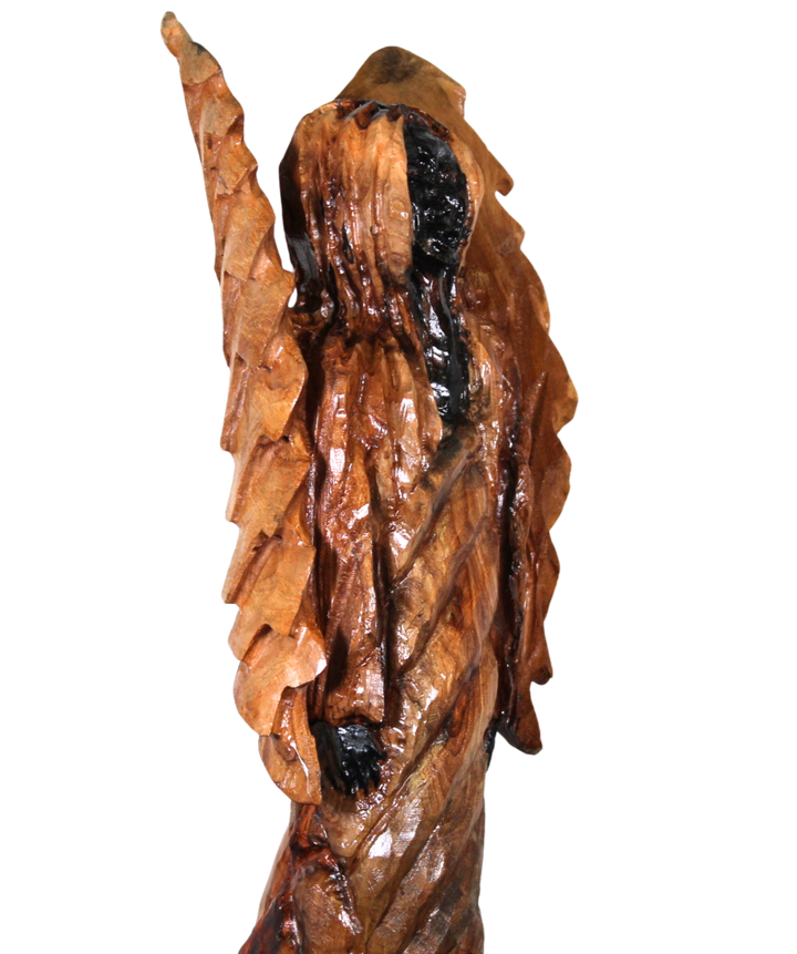"Angel of Sacred Wisdom" Reclaimed Wood Sculpture