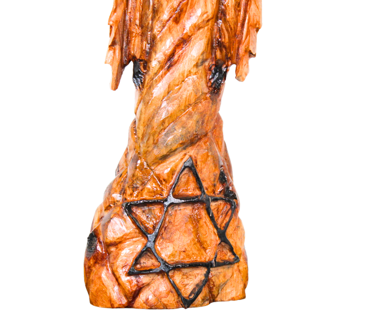 "Angel of Sacred Wisdom" Reclaimed Wood Sculpture