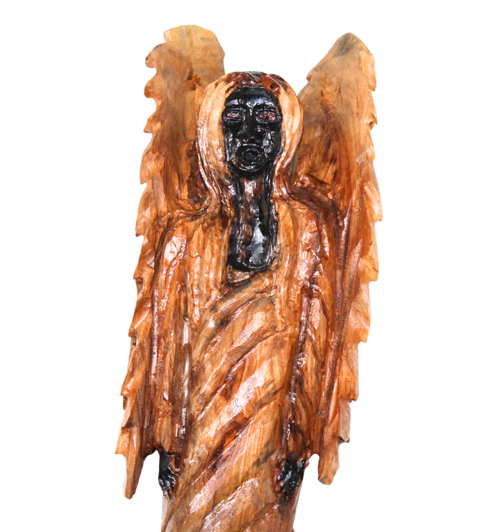 "Angel of Sacred Wisdom" Reclaimed Wood Sculpture