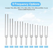 Tuning Fork Set - 9 Tuning Forks For Healing Chakra
