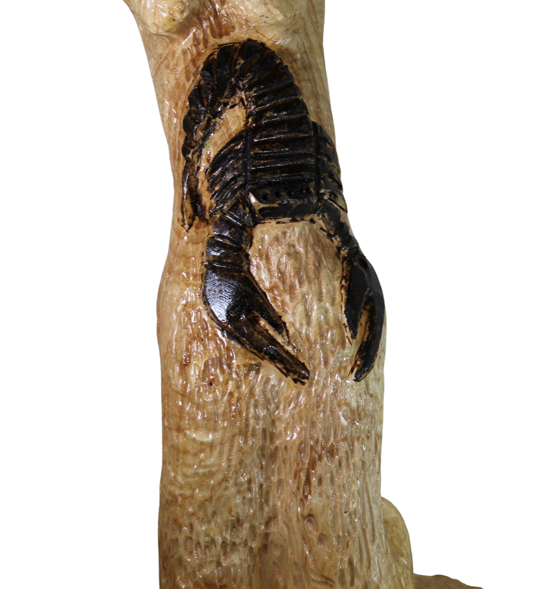 "Scorpio Mother & Son" - Reclaimed Wood Sculpture of Strength & Suffering