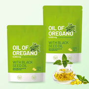 300 Capsules Oil Of Oregano with Black Seed Oil - Natural Antioxidants for Fitness Nutritional Support - Highly Effective