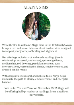 Intuitive, Ancestral, Tarot, and Dowsing Rod Sessions with Alayja Sims