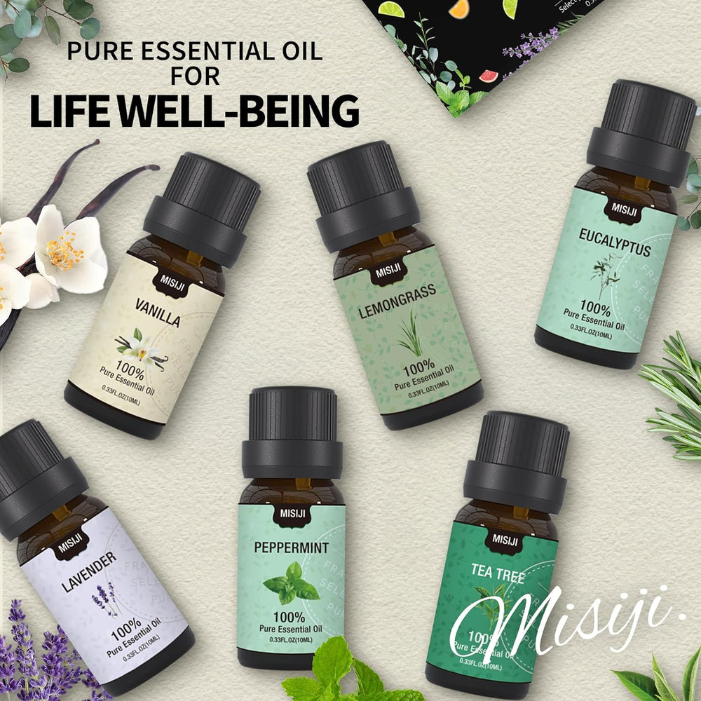 Essential Oils Set Top 6 for Aromatherapy