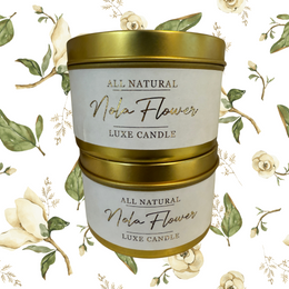 Nola Flower - Luxe Hand-Poured Natural Coconut Wax Candle