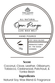Open Range - Luxe Hand-Poured Natural Soy Wax Melts