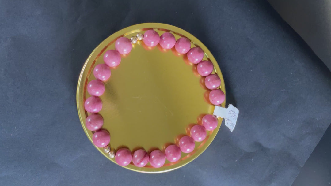 Rhodonite Crystal Bracelet