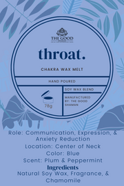 Throat Chakra – Luxe Hand-Poured Natural Soy Wax Melts
