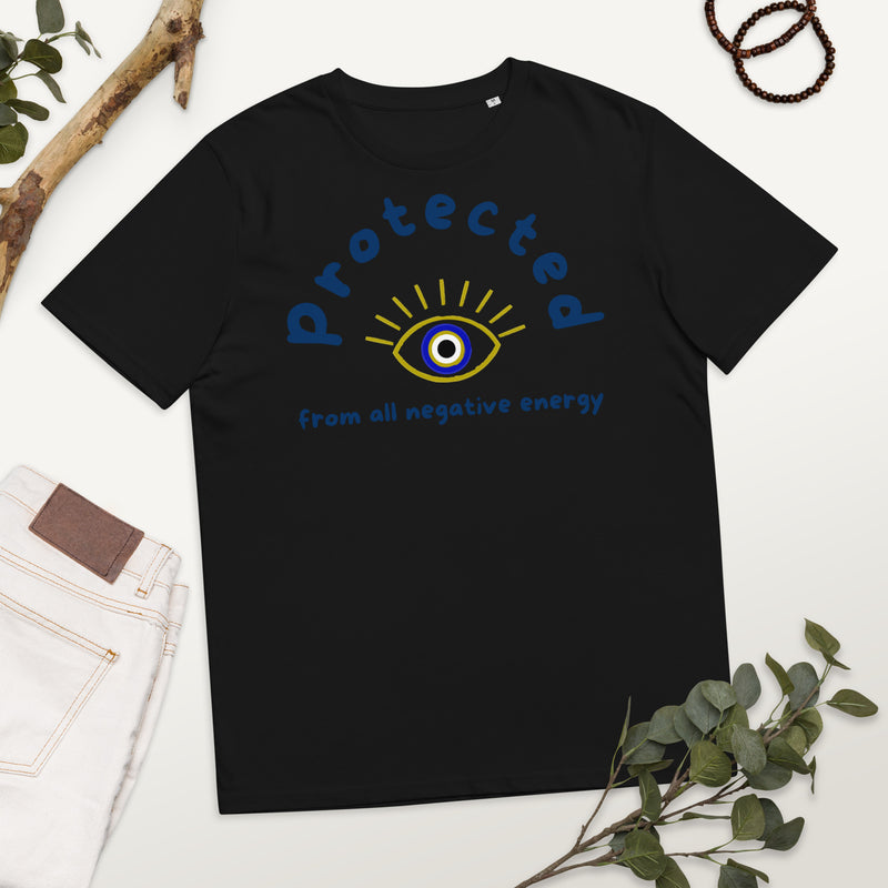 Protected - Evil  Eye Collection - Unisex organic cotton t-shirt