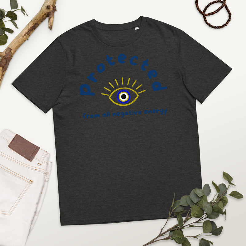 Protected - Evil  Eye Collection - Unisex organic cotton t-shirt