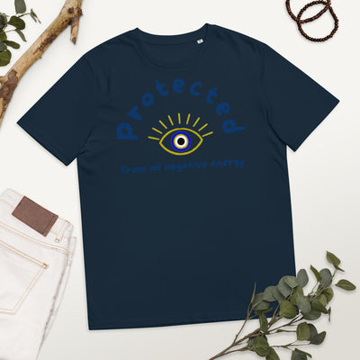 Protected - Evil  Eye Collection - Unisex organic cotton t-shirt