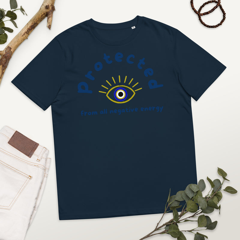 Protected - Evil  Eye Collection - Unisex organic cotton t-shirt