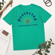 Protected - Evil  Eye Collection - Unisex organic cotton t-shirt