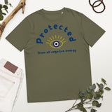 Protected - Evil  Eye Collection - Unisex organic cotton t-shirt