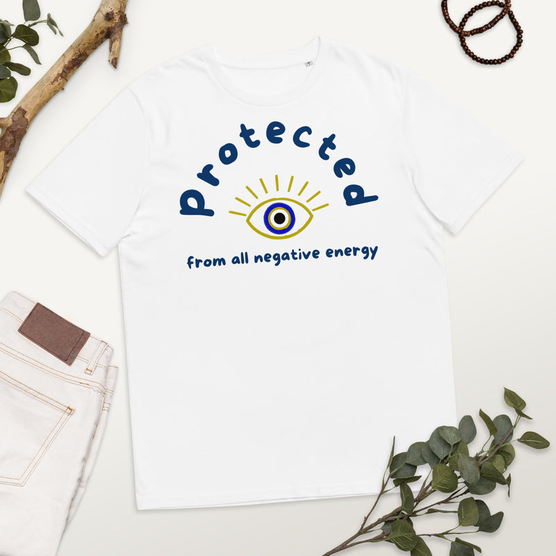 Protected - Evil  Eye Collection - Unisex organic cotton t-shirt