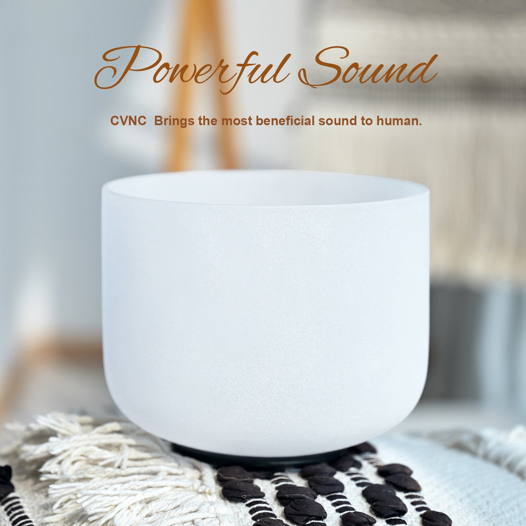 Crystal Sound Bowl Frosted Quartz