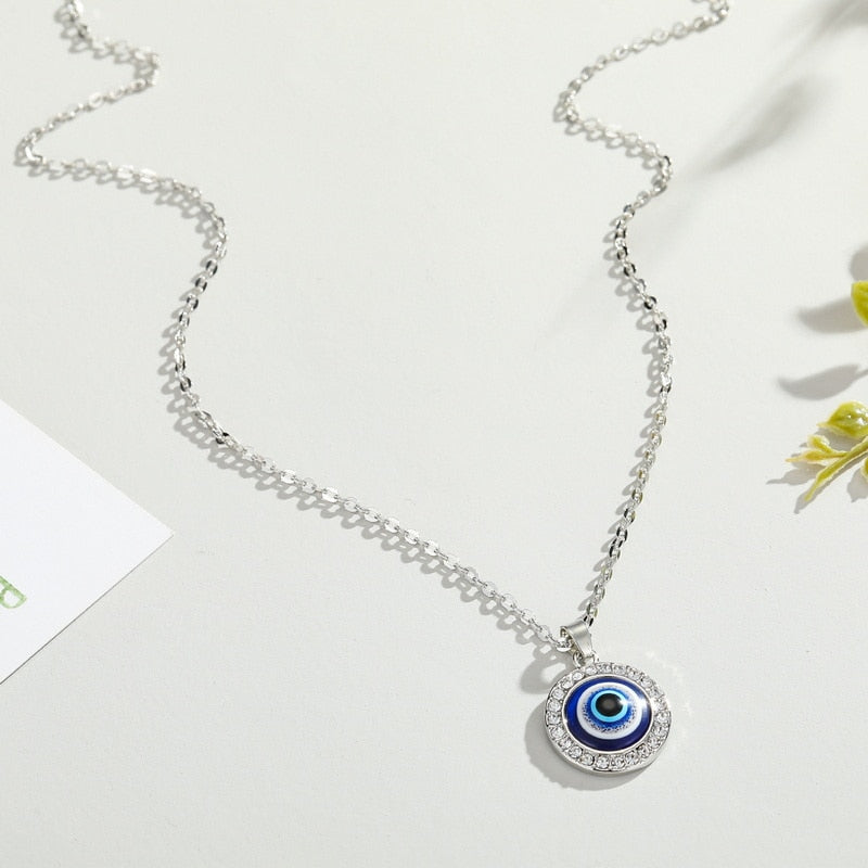 Vintage Turkish Evil Eye Fashion Necklace