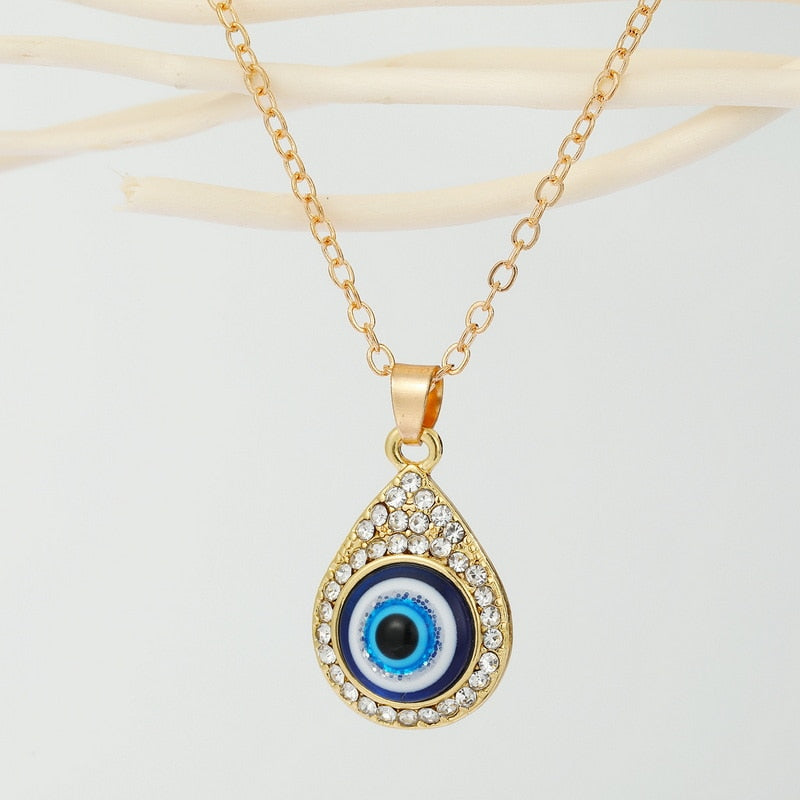 Vintage Turkish Evil Eye Fashion Necklace