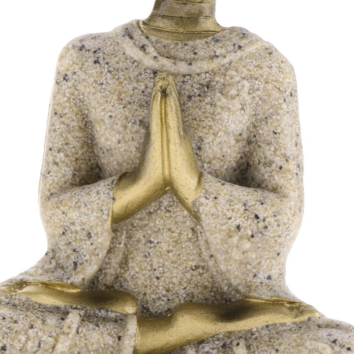 Miniature Sandstone Meditation Buddha